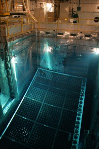 A pool storing spent nuclear fuel, via FirstEnergy Corp.