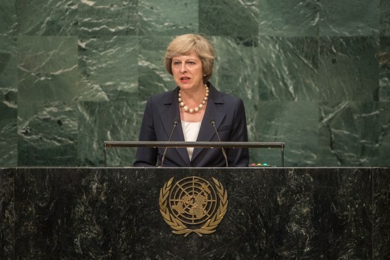 May Speaking at 71st UN General Assembly Session (Tom Evans)
